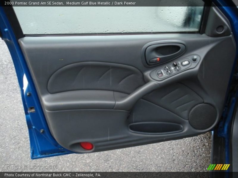 Medium Gulf Blue Metallic / Dark Pewter 2000 Pontiac Grand Am SE Sedan