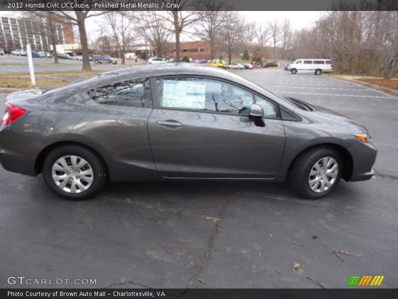 Polished Metal Metallic / Gray 2012 Honda Civic LX Coupe