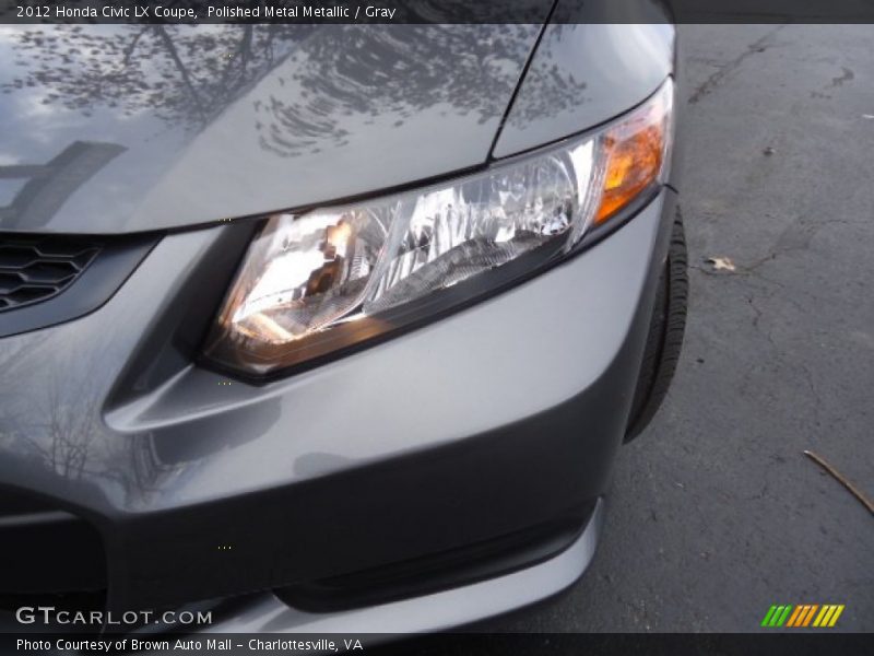 Polished Metal Metallic / Gray 2012 Honda Civic LX Coupe