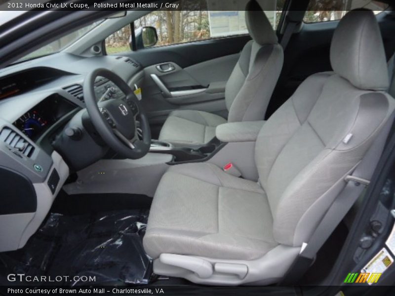 Polished Metal Metallic / Gray 2012 Honda Civic LX Coupe