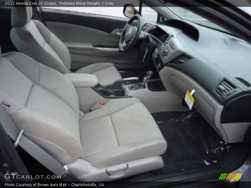 Polished Metal Metallic / Gray 2012 Honda Civic LX Coupe