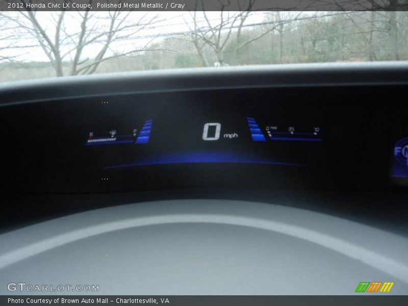 Polished Metal Metallic / Gray 2012 Honda Civic LX Coupe