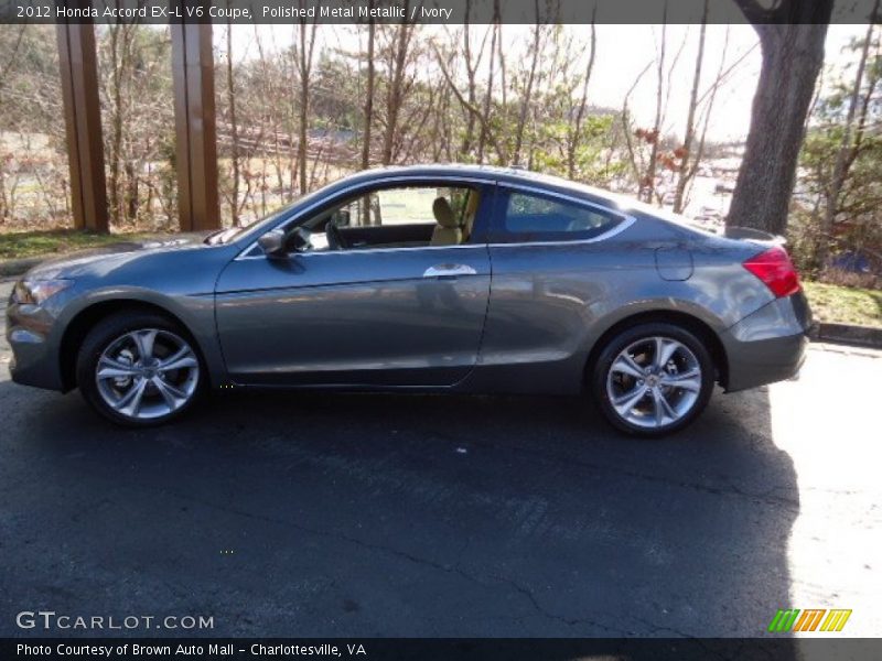 Polished Metal Metallic / Ivory 2012 Honda Accord EX-L V6 Coupe