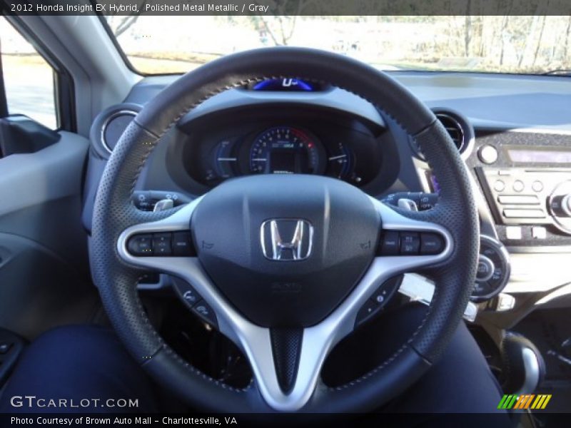 Polished Metal Metallic / Gray 2012 Honda Insight EX Hybrid