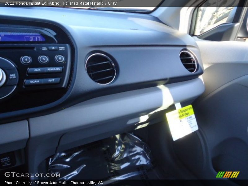 Polished Metal Metallic / Gray 2012 Honda Insight EX Hybrid