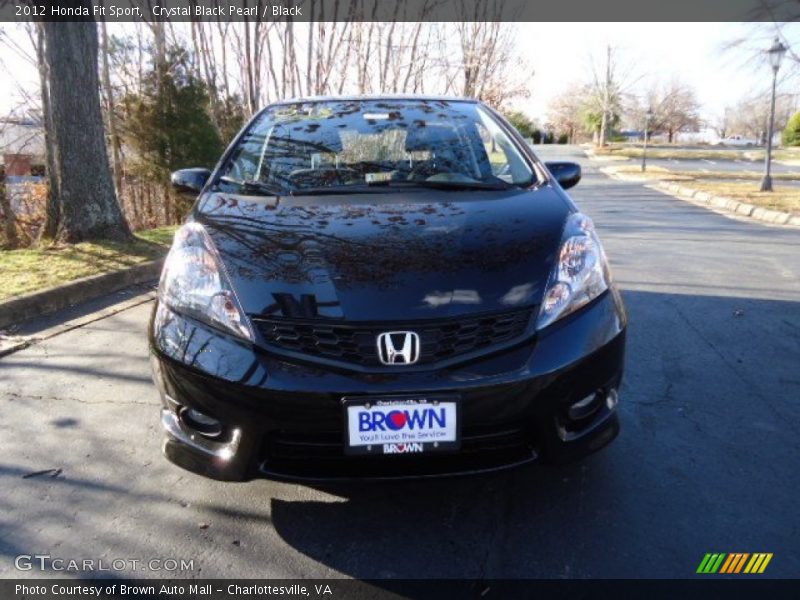 Crystal Black Pearl / Black 2012 Honda Fit Sport