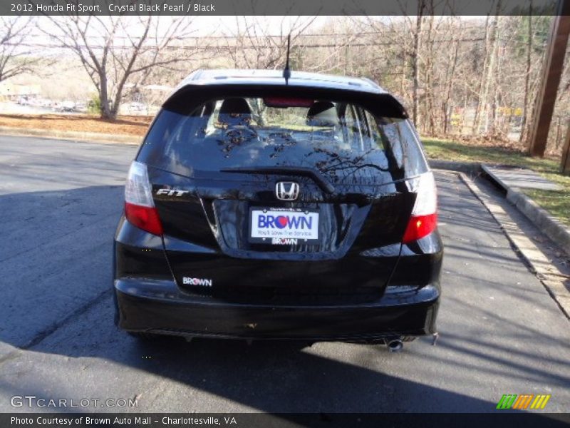Crystal Black Pearl / Black 2012 Honda Fit Sport