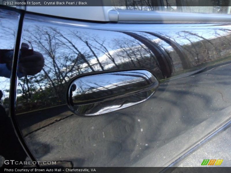 Crystal Black Pearl / Black 2012 Honda Fit Sport