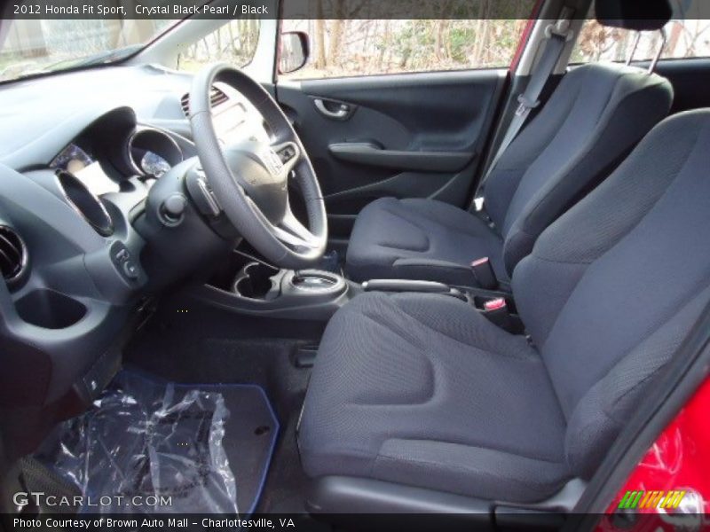 Crystal Black Pearl / Black 2012 Honda Fit Sport