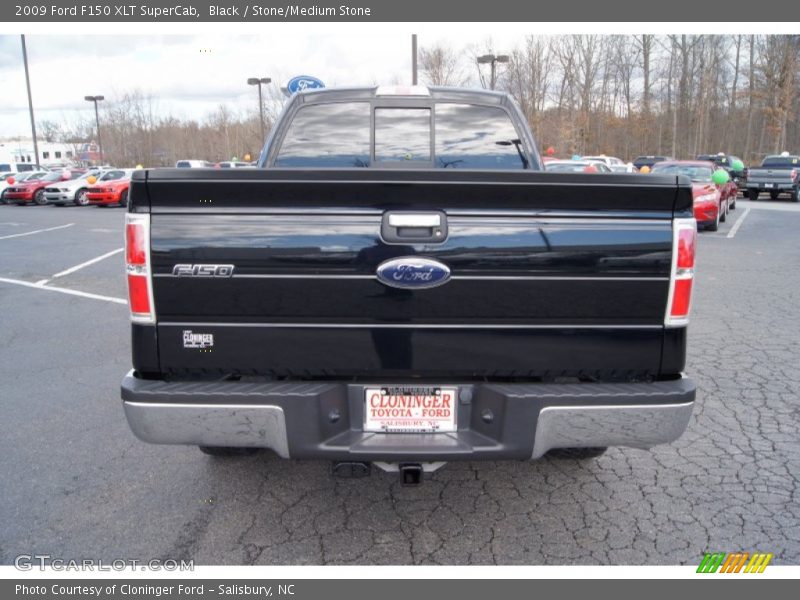 Black / Stone/Medium Stone 2009 Ford F150 XLT SuperCab