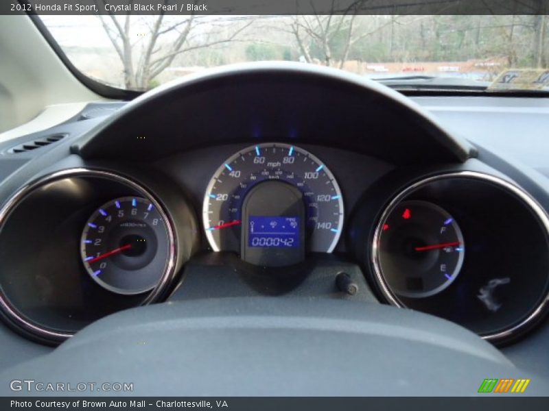 Crystal Black Pearl / Black 2012 Honda Fit Sport