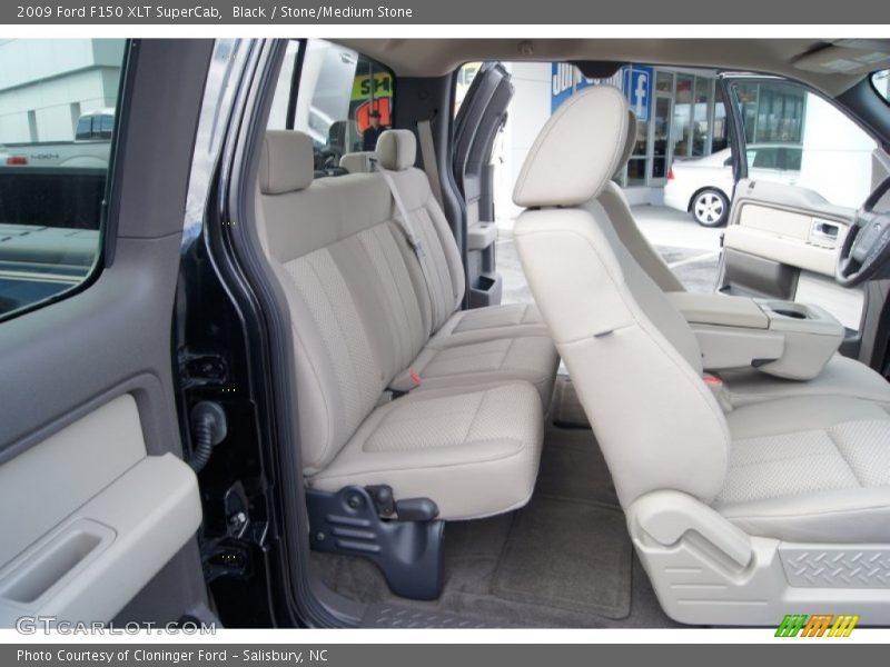 Black / Stone/Medium Stone 2009 Ford F150 XLT SuperCab