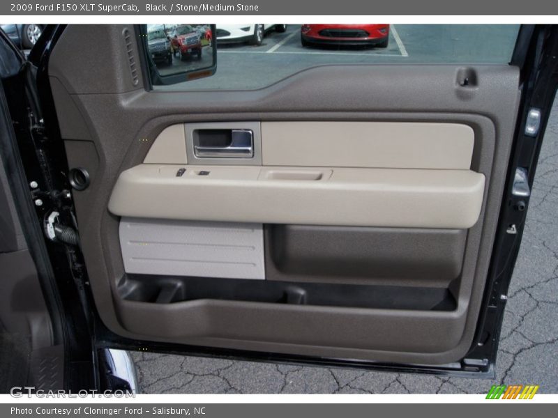 Black / Stone/Medium Stone 2009 Ford F150 XLT SuperCab