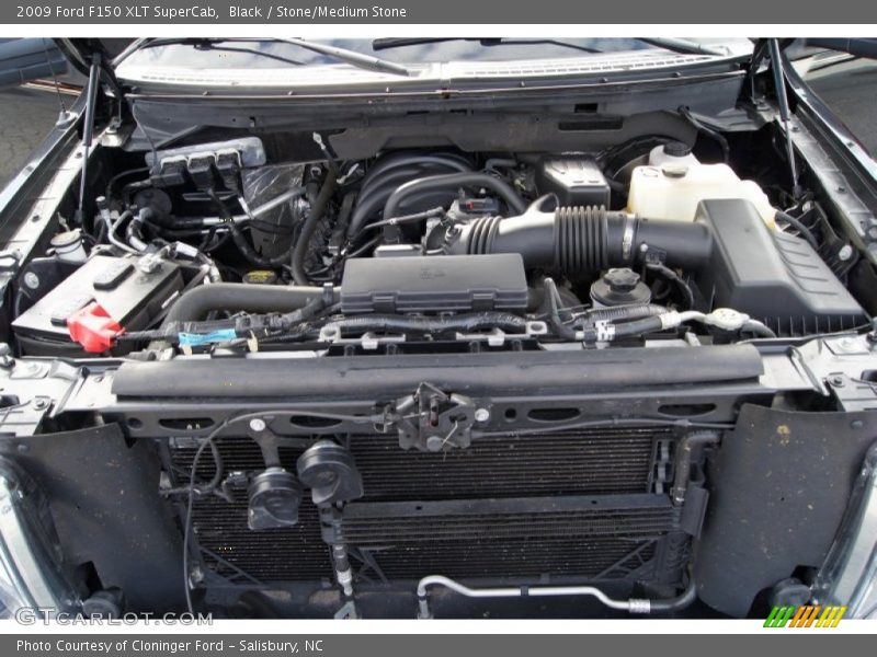 Black / Stone/Medium Stone 2009 Ford F150 XLT SuperCab