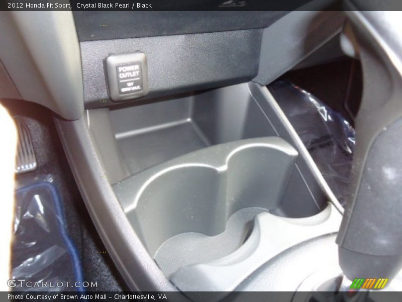 Crystal Black Pearl / Black 2012 Honda Fit Sport
