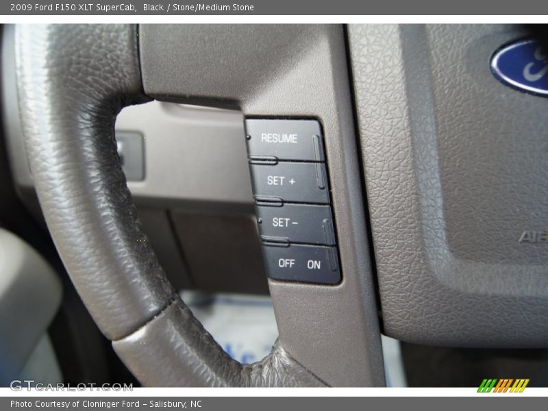 Black / Stone/Medium Stone 2009 Ford F150 XLT SuperCab