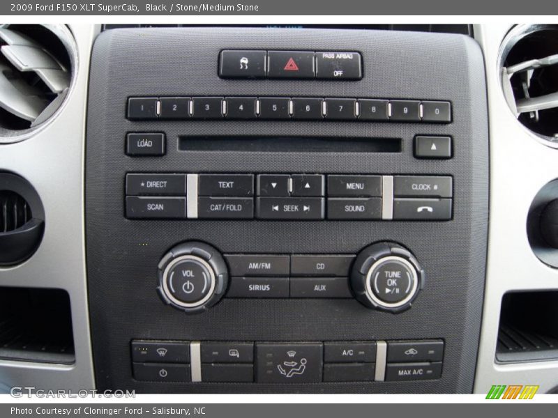 Black / Stone/Medium Stone 2009 Ford F150 XLT SuperCab