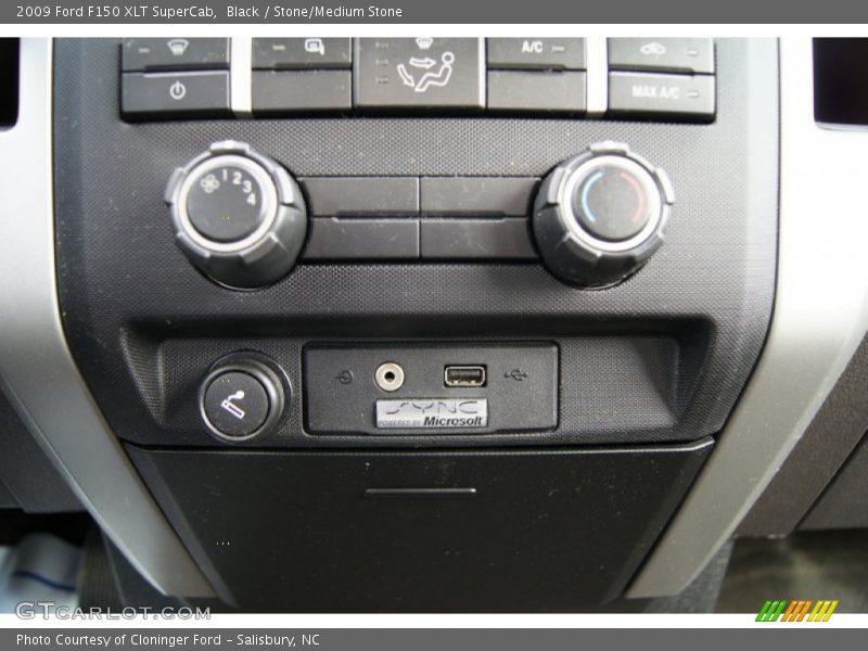 Black / Stone/Medium Stone 2009 Ford F150 XLT SuperCab