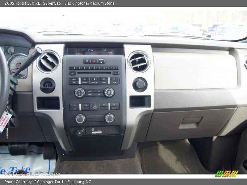 Black / Stone/Medium Stone 2009 Ford F150 XLT SuperCab