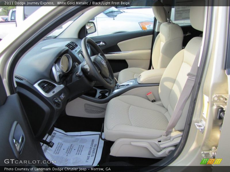 White Gold Metallic / Black/Light Frost Beige 2011 Dodge Journey Express