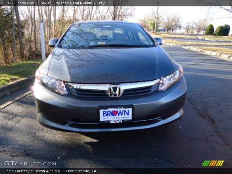 Polished Metal Metallic / Gray 2012 Honda Civic HF Sedan