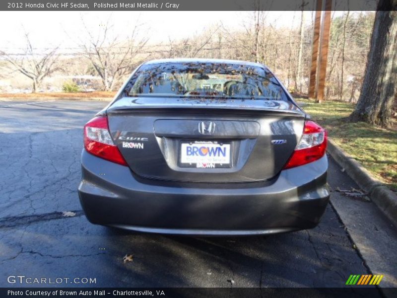 Polished Metal Metallic / Gray 2012 Honda Civic HF Sedan