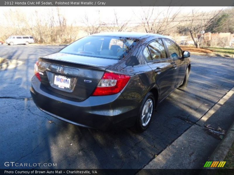 Polished Metal Metallic / Gray 2012 Honda Civic HF Sedan
