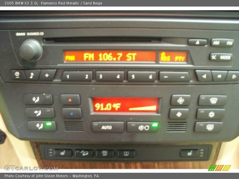 Flamenco Red Metallic / Sand Beige 2005 BMW X3 3.0i