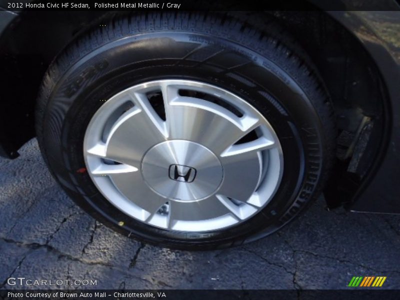 Polished Metal Metallic / Gray 2012 Honda Civic HF Sedan