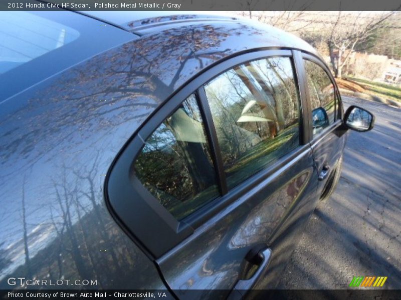 Polished Metal Metallic / Gray 2012 Honda Civic HF Sedan