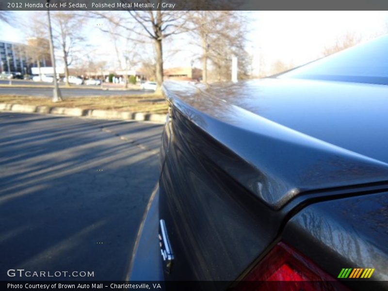 Polished Metal Metallic / Gray 2012 Honda Civic HF Sedan