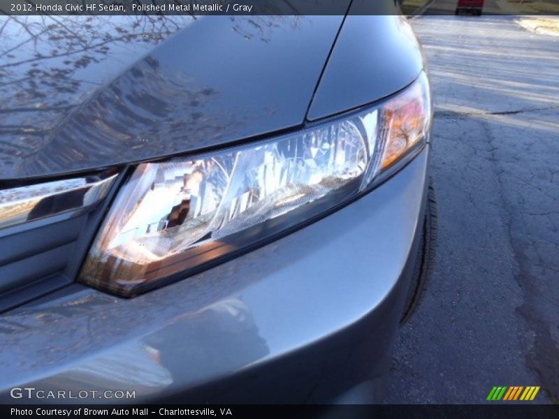 Polished Metal Metallic / Gray 2012 Honda Civic HF Sedan