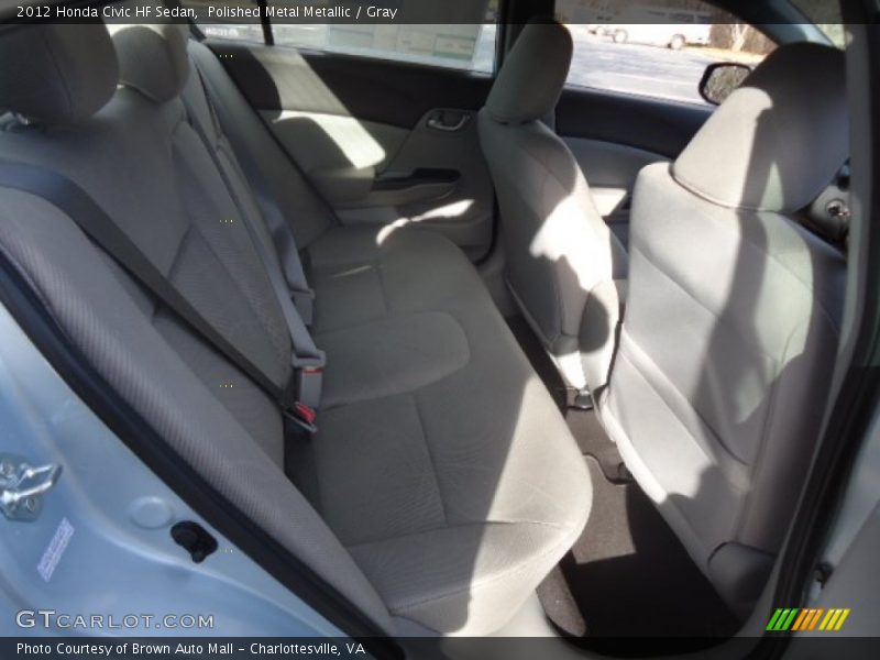 Polished Metal Metallic / Gray 2012 Honda Civic HF Sedan