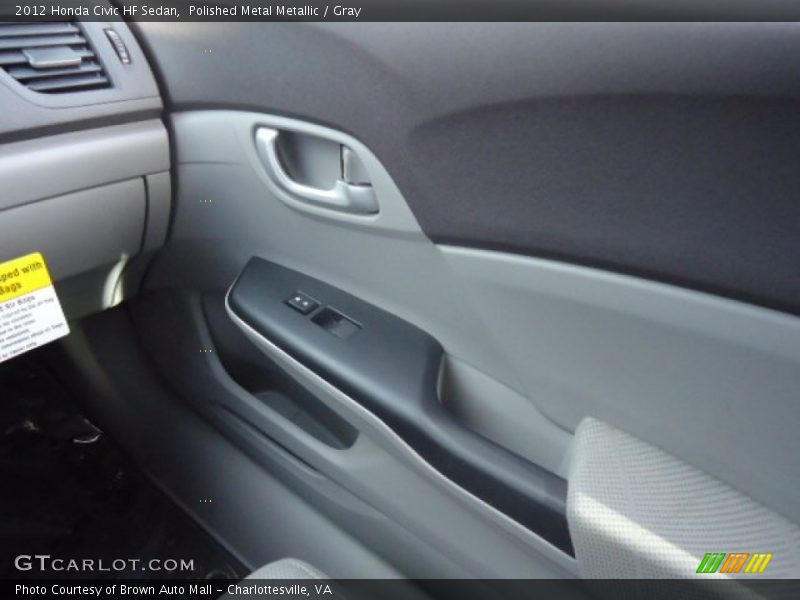 Polished Metal Metallic / Gray 2012 Honda Civic HF Sedan