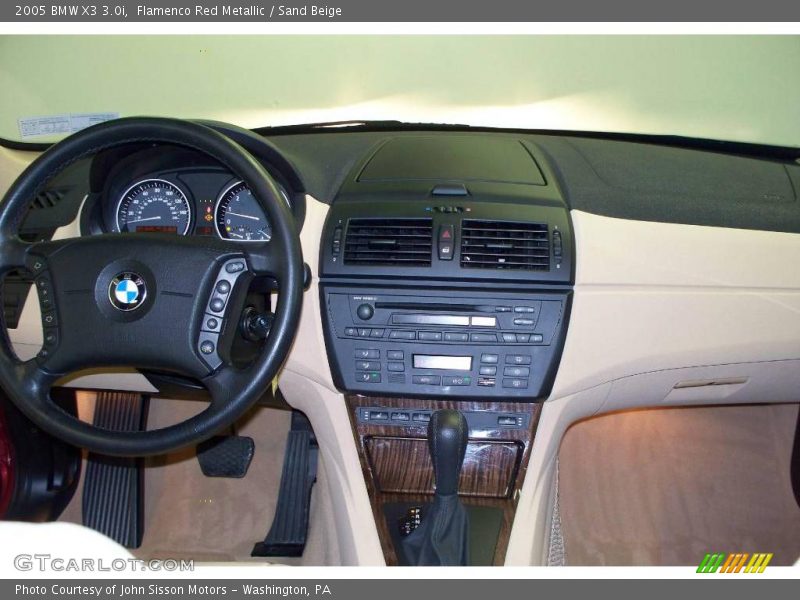 Flamenco Red Metallic / Sand Beige 2005 BMW X3 3.0i