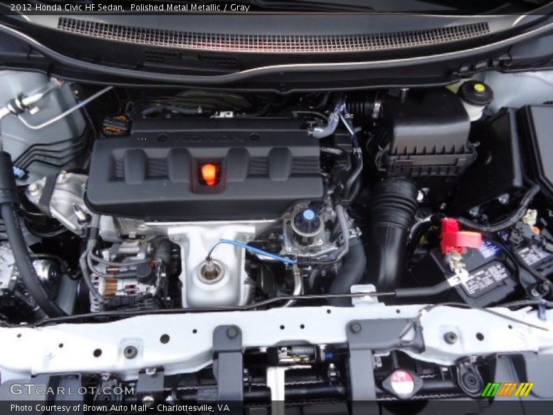 Polished Metal Metallic / Gray 2012 Honda Civic HF Sedan