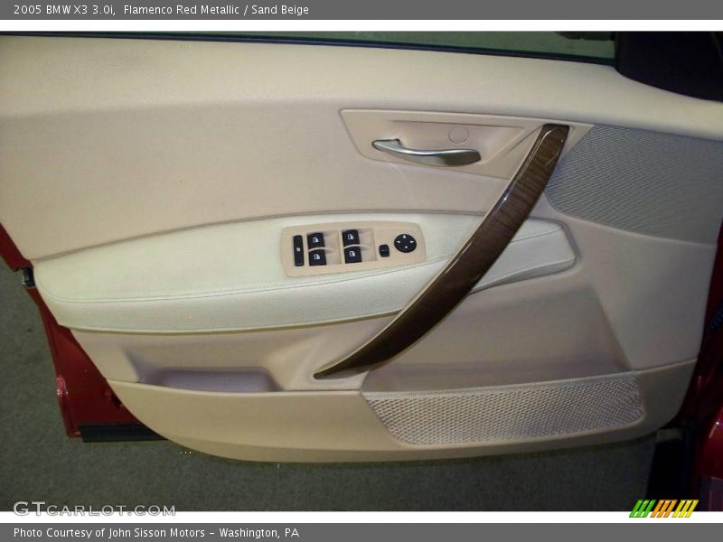Flamenco Red Metallic / Sand Beige 2005 BMW X3 3.0i