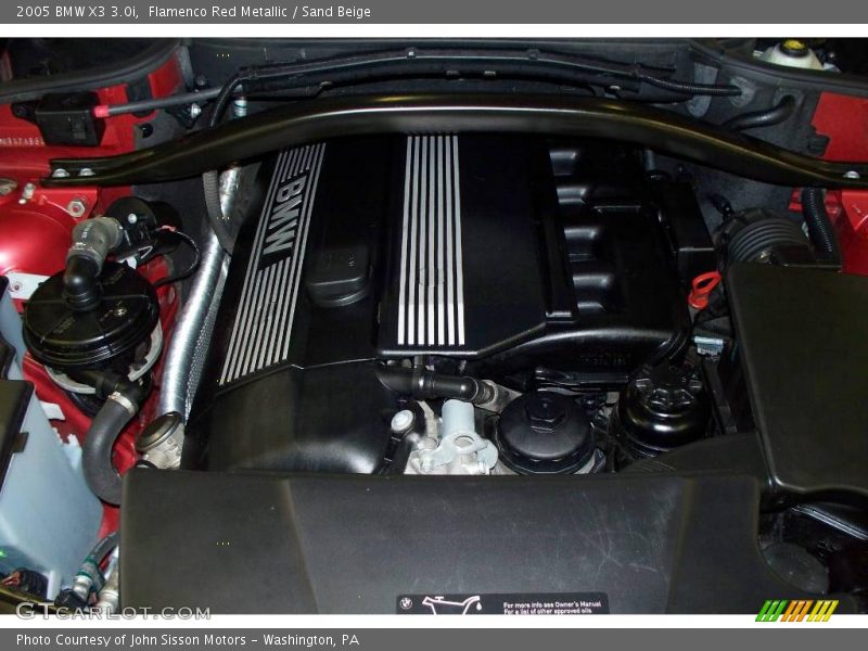 Flamenco Red Metallic / Sand Beige 2005 BMW X3 3.0i