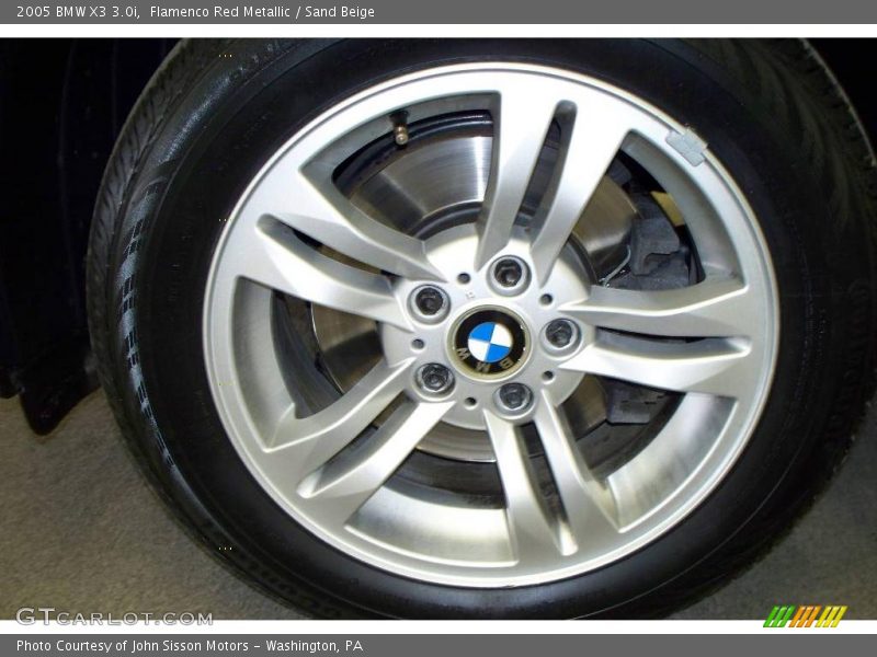 Flamenco Red Metallic / Sand Beige 2005 BMW X3 3.0i