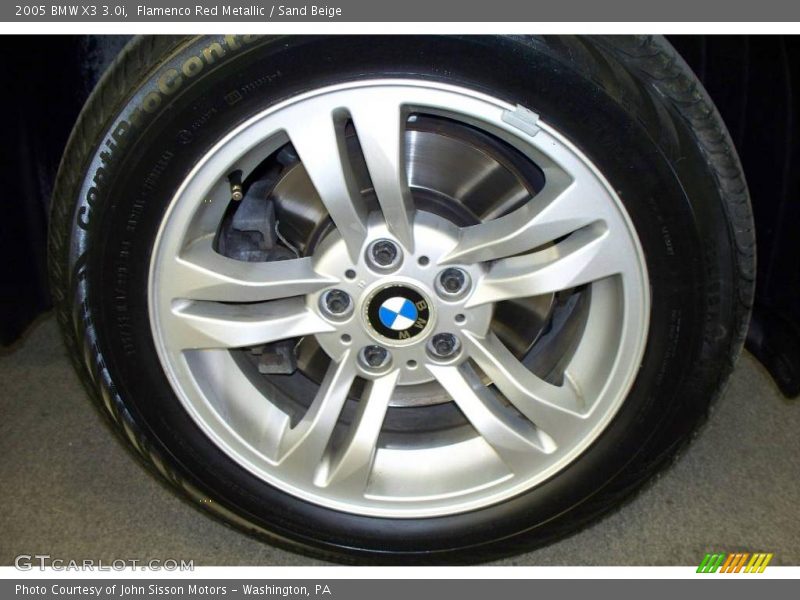 Flamenco Red Metallic / Sand Beige 2005 BMW X3 3.0i