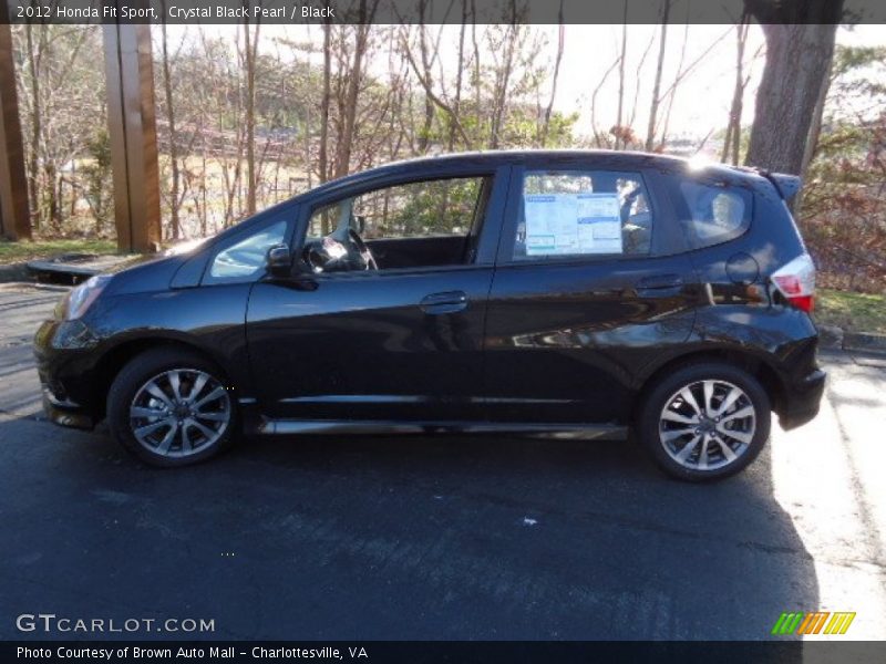 Crystal Black Pearl / Black 2012 Honda Fit Sport