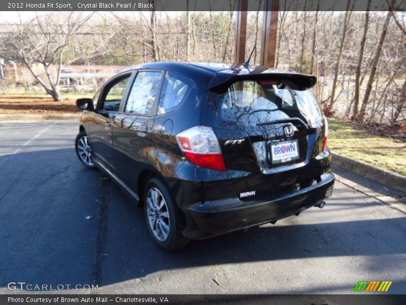 Crystal Black Pearl / Black 2012 Honda Fit Sport
