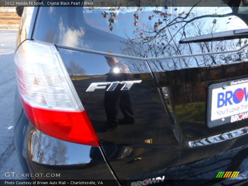 Crystal Black Pearl / Black 2012 Honda Fit Sport