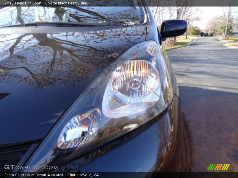 Crystal Black Pearl / Black 2012 Honda Fit Sport