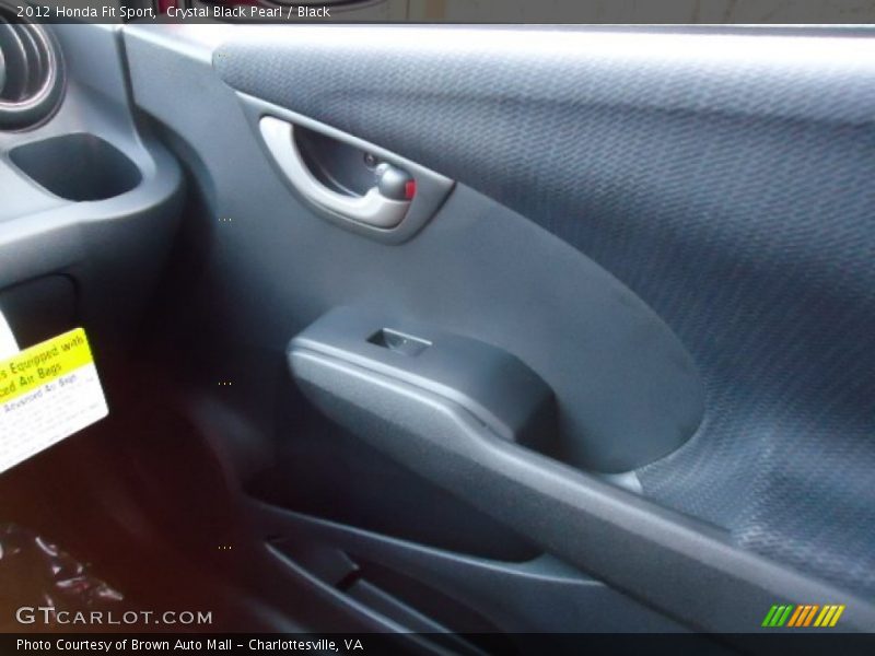 Crystal Black Pearl / Black 2012 Honda Fit Sport