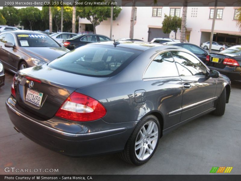 Steel Grey Metallic / Ash 2009 Mercedes-Benz CLK 350 Coupe