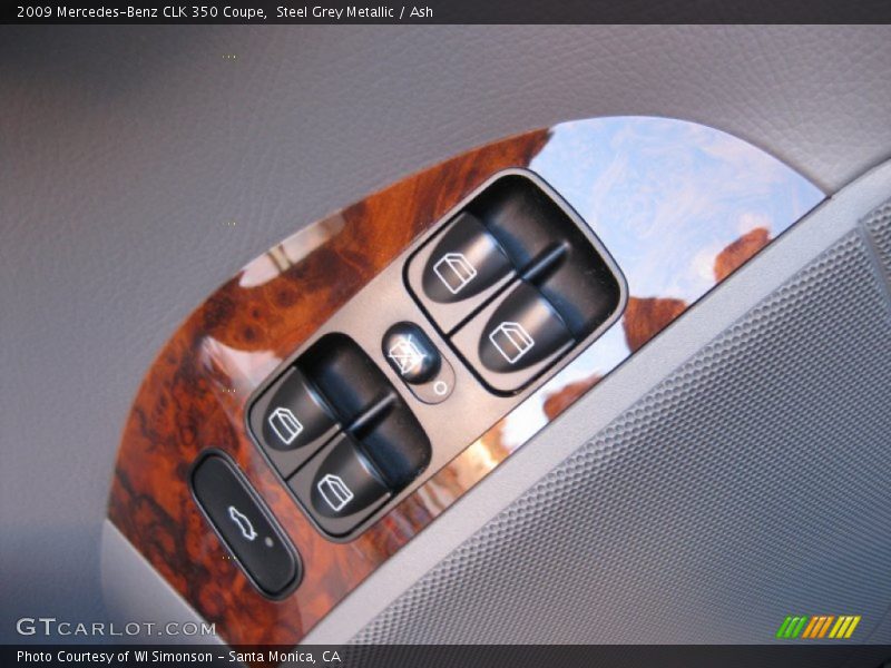 Steel Grey Metallic / Ash 2009 Mercedes-Benz CLK 350 Coupe
