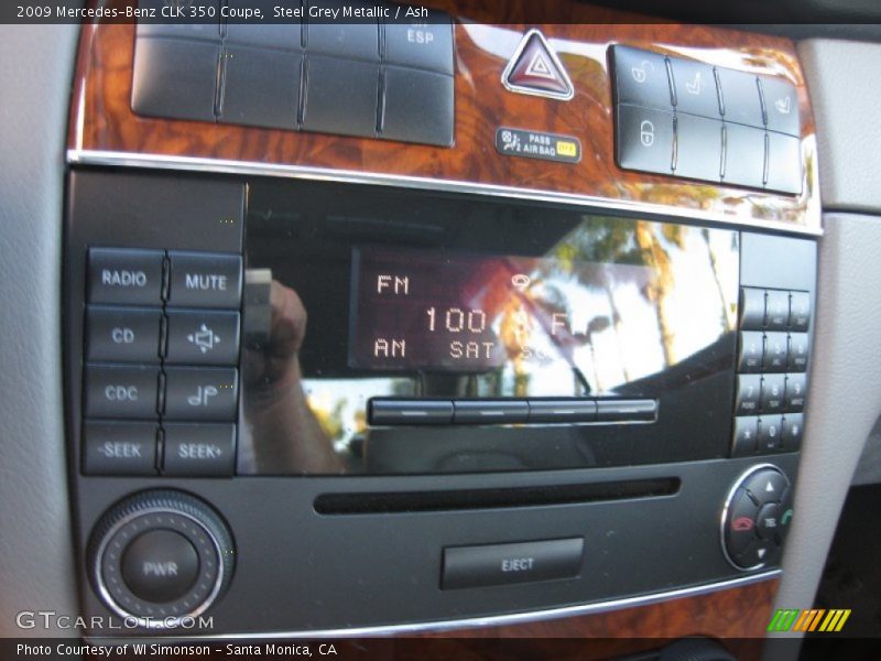 Steel Grey Metallic / Ash 2009 Mercedes-Benz CLK 350 Coupe
