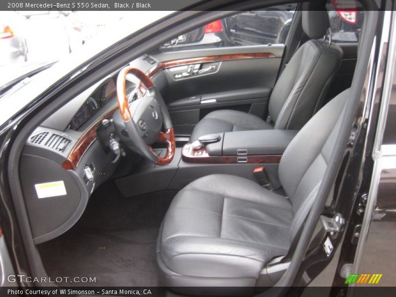  2008 S 550 Sedan Black Interior