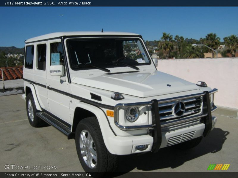 Arctic White / Black 2012 Mercedes-Benz G 550